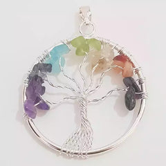 7 Chakra Tree of Life Pendant
