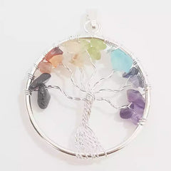 7 Chakra Tree of Life Pendant