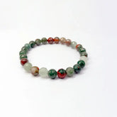 African Bloodstone Diamond Cut Bracelet