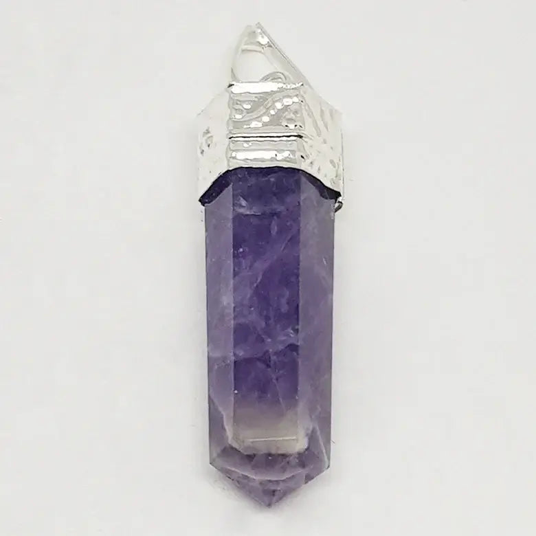 Amethyst Cap Pencil Pendant