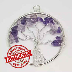 Amethyst Tree of Life Pendant