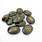 Black Agate Karuna Reiki Symbol Set