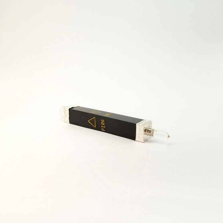 Black Banded Agate 4 Element Healing Stone Wand