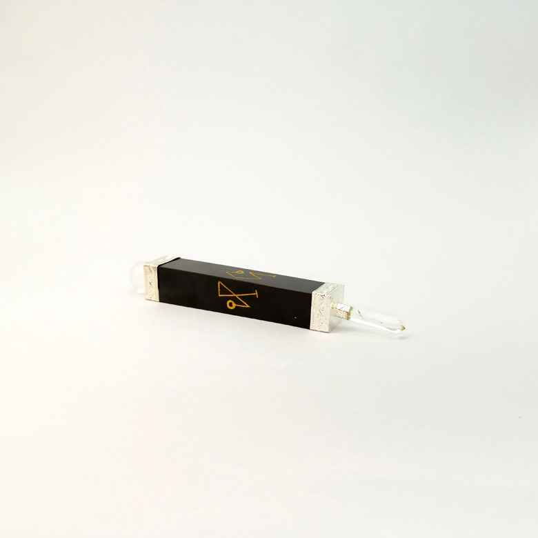 Black Banded Agate Healing Stone Wand