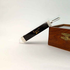 Black Banded Agate Healing Stone Wand