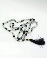 Black Rutilated Quartz Mala