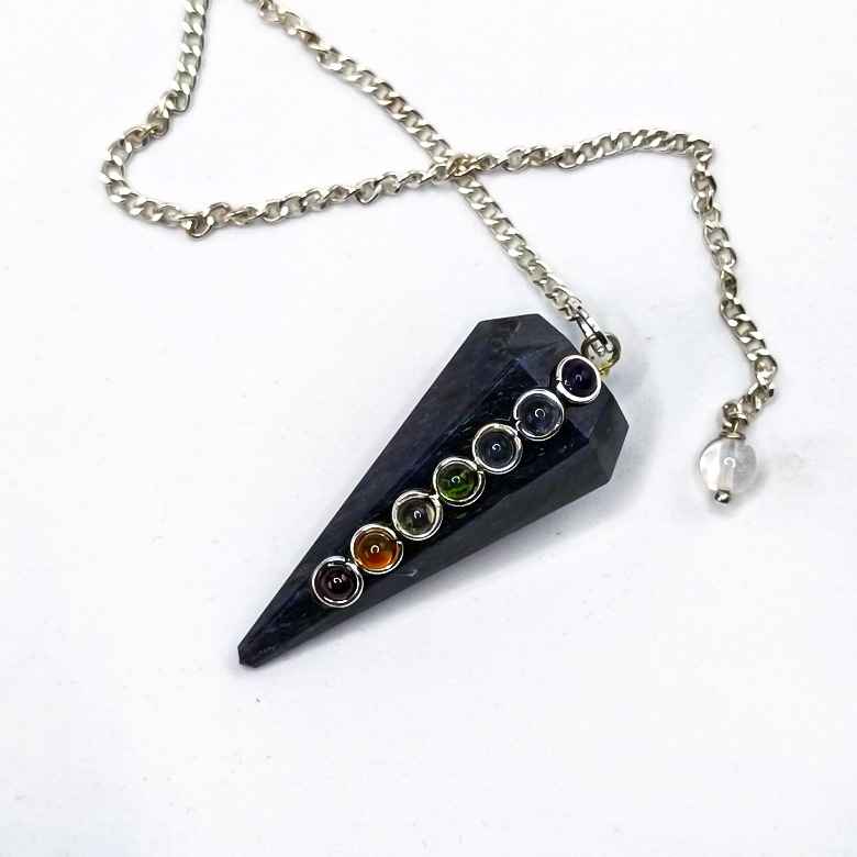 Blue Aventurine 7 Chakra Dowsing Pendulum