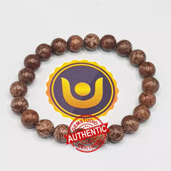 Brown Snowflake Obsidian Bracelet