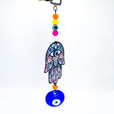 Evil Eye Hanging with Hamsa Symbol for Positive Energy