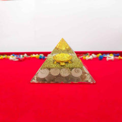 Gomti Chakra Orgone Pyramid with Tortoise