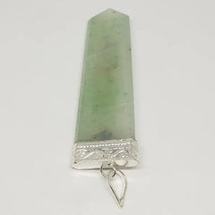 Green Aventurine 7 Chakra Pencil Pendant