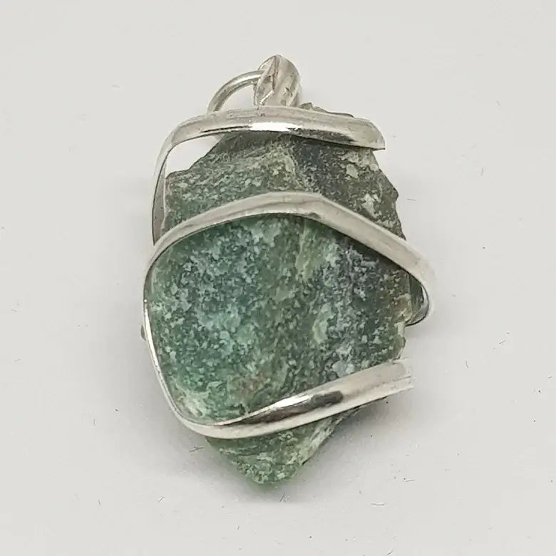 Green Aventurine Spiral Pendant