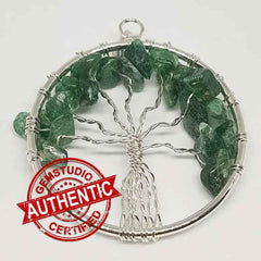 Green Aventurine Tree of Life Pendant