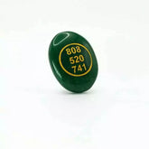 Green Aventurine Zibu Symbol Coin