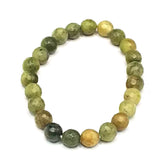 Green Jade Diamond Cut Bracelet