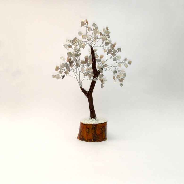 Grey Moonstone Gemstone Tree