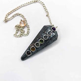 Hematite 7 Chakra Dowsing Pendulum