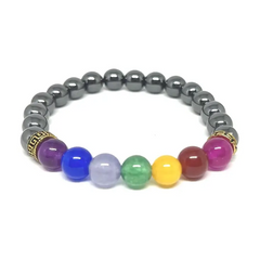 Hematite 7 Chakra Bracelet