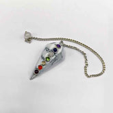 Howlite 7 Chakra Dowsing Pendulum