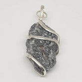 Iolite Spiral Pendant