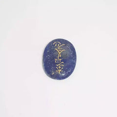 Lapis Lazuli Reiki Symbol Healing Stones Set