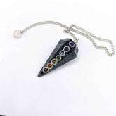 Larvikite 7 Chakra Dowsing Pendulum