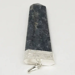 Larvikite 7 Chakra Pencil Pendant