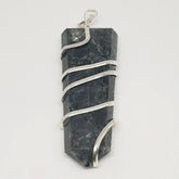 Larvikite Spiral Pencil Pendant