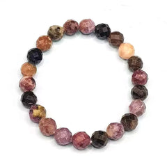 Multi Tourmaline Diamond Cut Bracelet