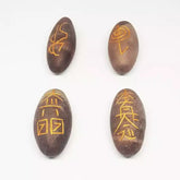 Narmada Lingam Reiki Symbol Healing Stones Set