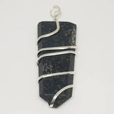 Nuummite Spiral Pencil Pendant