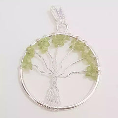Peridot Tree of Life Pendant