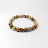 Picture Jasper Diamond Cut Bracelet