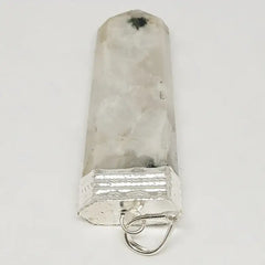 Rainbow Moonstone Om Pencil Pendant