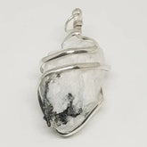 Rainbow Moonstone Spiral Pendant