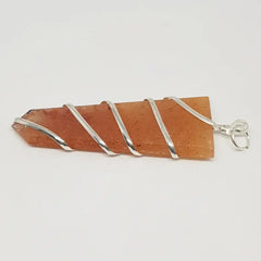 Red Aventurine Spiral Pencil Pendant