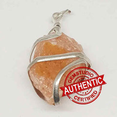 Red Aventurine Spiral Pendant