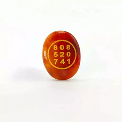 Red Aventurine Zibu Symbol Coin