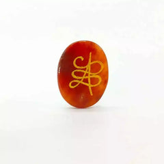Red Aventurine Zibu Symbol Coin