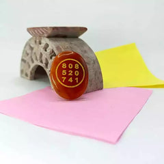 Red Aventurine Zibu Symbol Coin