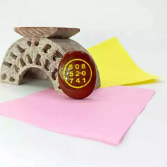 Red Jasper Zibu Symbol Coin