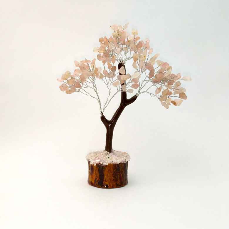 Rose Quartz Gemstone Tree