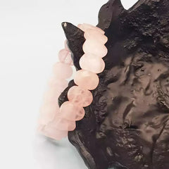 Rose Quartz Oval Faceted Bracelet