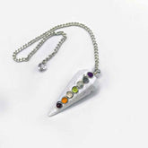 Scolecite 7 Chakra Dowsing Pendulum