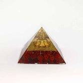 Shree Yantra Orgone Pyramid with Rudraksha Beads