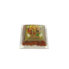 Shri Navgrah Pyramid Yantra with 5 Mukhi Rudraksha Beads