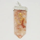 Sunstone Om Pencil Pendant