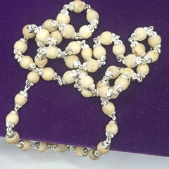 Tulsi Mala with Silver Capping