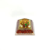 Vastu Dosh Nivaran Pyramid Yantra with 5 Mukhi Rudraksha Beads