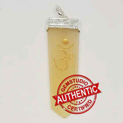 Yellow Aventurine Om Pencil Pendant